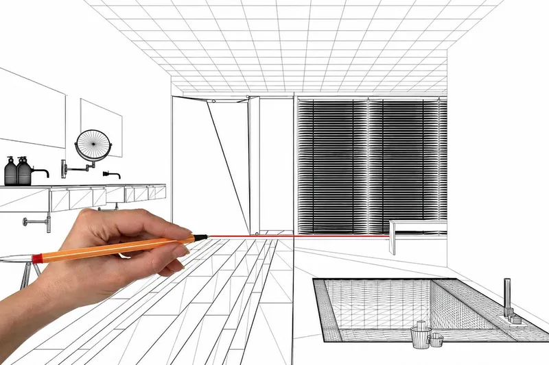 Fürdőszoba tervezés és 3D látványterv készítés